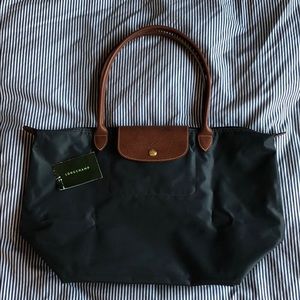 Longchamp Le Pliage Large Tote Charcoal/Dark Grey